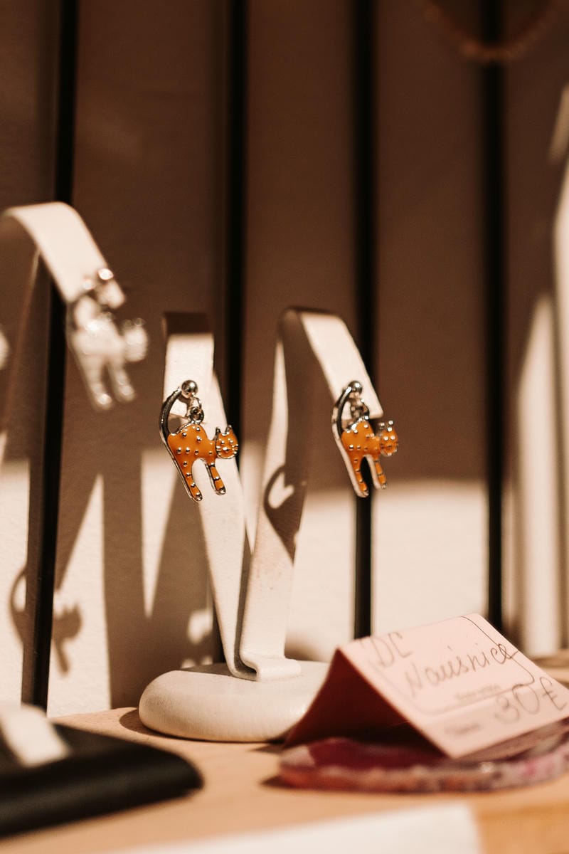 Enamel Earring