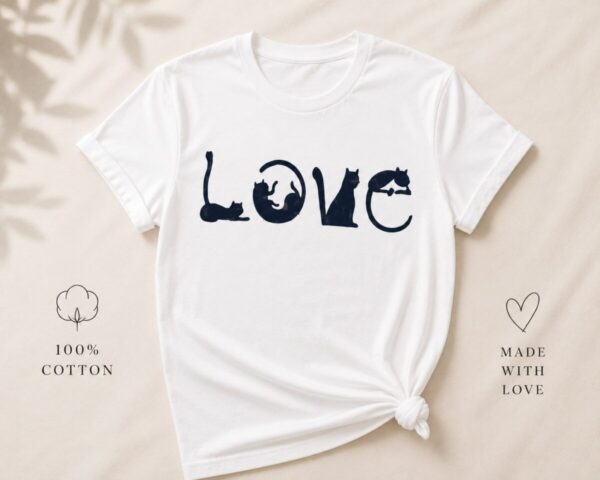 “Love” Cat T-Shirt - photo 4