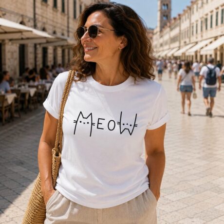 “Meow” Cat T-Shirt - photo 2