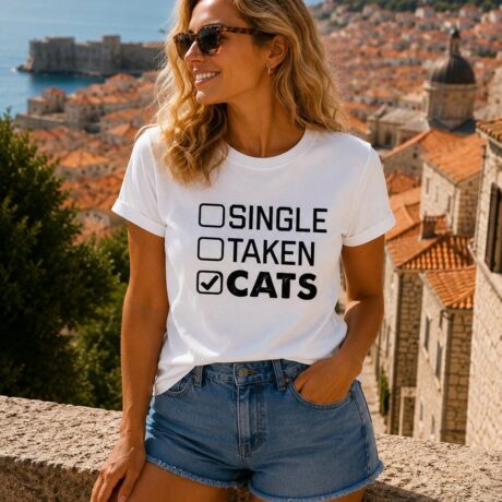 Single / Taken / Cats T-Shirt - photo 2
